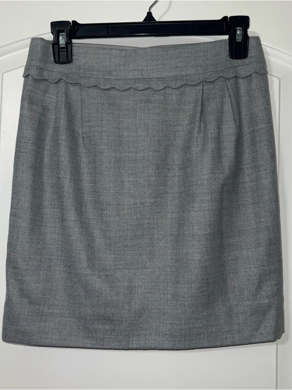 J Crew Wool Gray Skirt Women’s Size 0 Office Wear Business